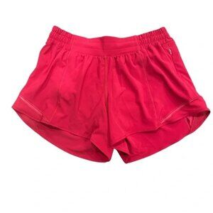 Lululemon Sz 8 Red Hotty Hot 4".  LIKE NEW